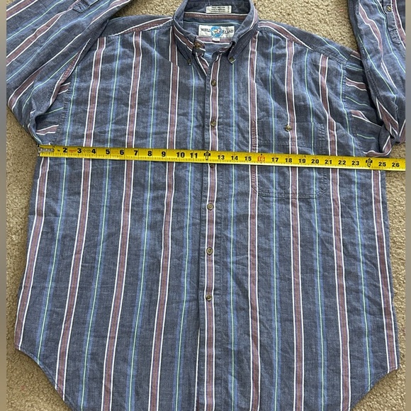 Vintage 90’s World Island Men’s XL Long Sleeve Button Down Shirt - Picture 5 of 7